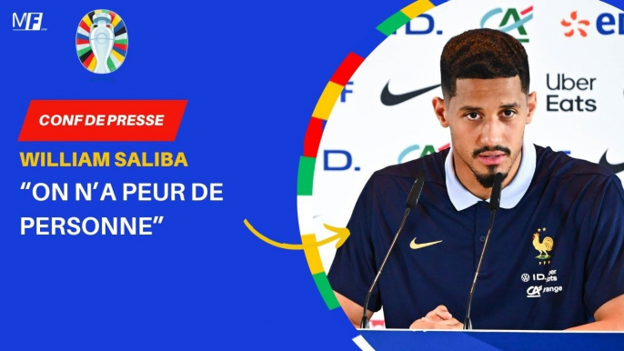 William Saliba sur le match contre la Belgique : "On n'a peur de personne"