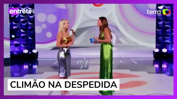 Eliana se despede do SBT e recebe pedido de desculpas ao vivo