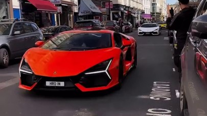 Lamborghini Reveulto x4 in London Do you like the Revuelto better than the Aventador?