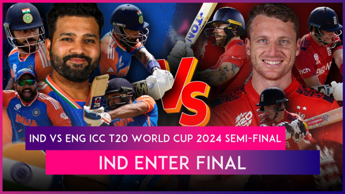 IND vs ENG ICC T20 World Cup 2024 Semifinal Stat Highlights: India To Face South Africa In Final