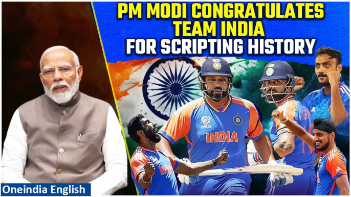 PM Modi Congratulates Team India For Historic T20 World Cup Win | India Wins T20 World Cup Final