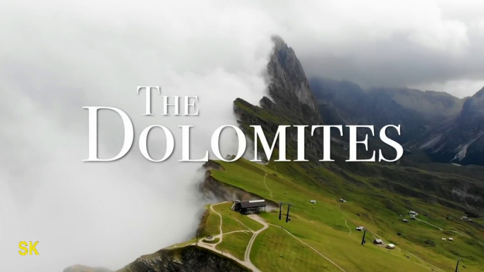 The Dolomites 4K HDR 60FPS  Relaxation Film !! 4K HDR 60 fps Video With Relaxing Sound ..