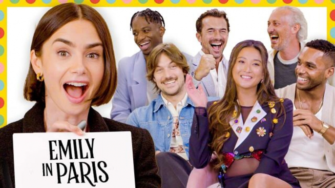 'Emily in Paris' Cast Test How Well They Know Each Other