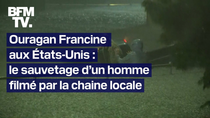 États-Unis: à cause de l’ouragan Francine, un homme se retrouve bloqué par les inondations jusqu’à ce qu’un autre homme vienne le secourir