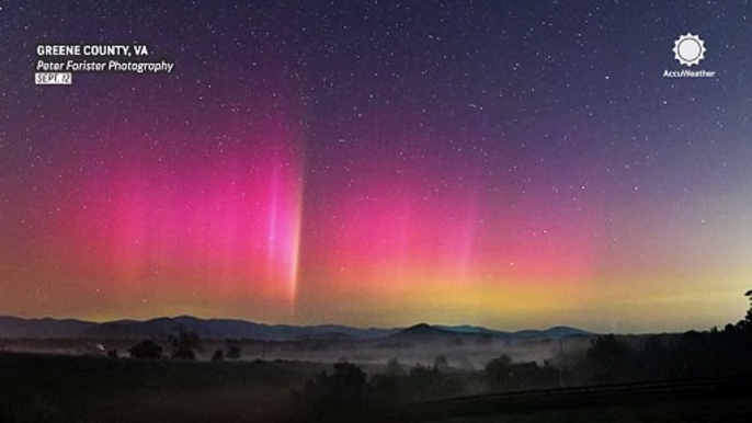 Northern lights dazzle night skies in several US states