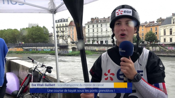 Reportage - Une course de kayak sous les ponts grenoblois !