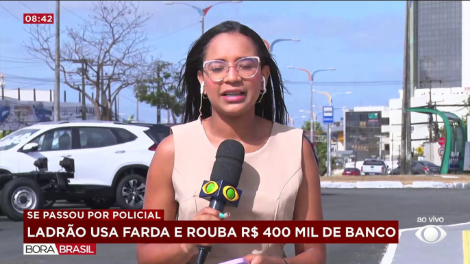 Ladrão com farda de PM rende segurança e rouba R$ 400 mil de banco no Maranhão