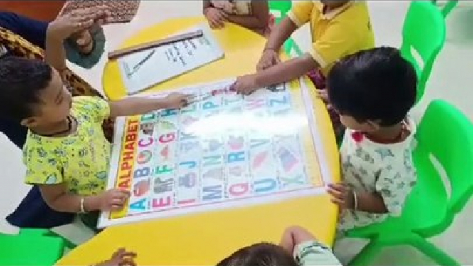 Kids LOVE Learning ABCD at Balvatika Chichali Bhopal MP!