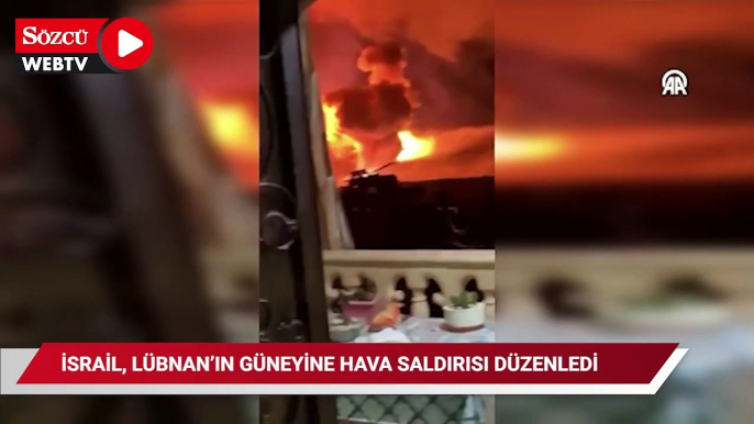 İsrail savaş uçakları, Lübnan'ın güneyine bir dizi hava saldırısı düzenledi