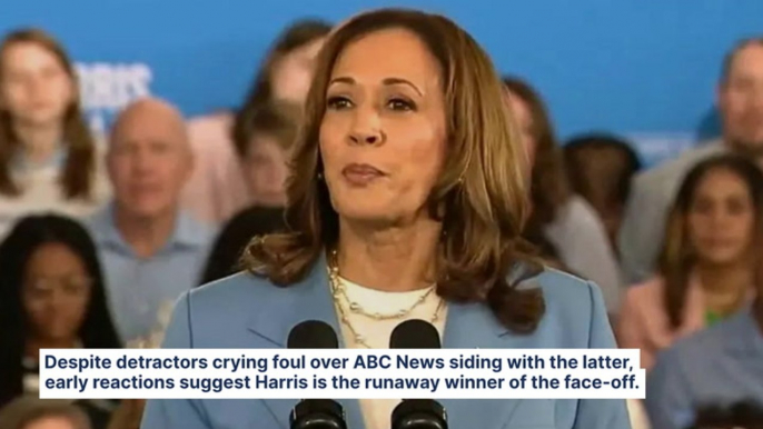 Trump Vs. Harris Debate's Results Are In: Flash Poll Shows Resounding Majority Pick Vice President As Winner, But She Still Trails GOP Rival By 20 Points On This Issue