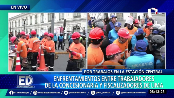 Línea 2 del Metro: suspenden inicio de obras tras gresca entre obreros y fiscalizadores