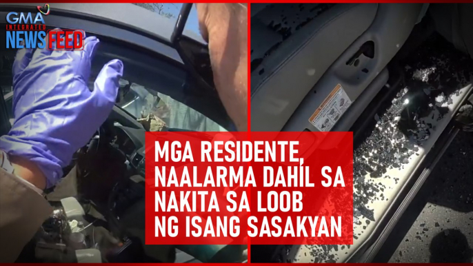 Mga residente, naalarma dahil sa nakita sa loob ng isang sasakyan | GMA Integrated Newsfeed