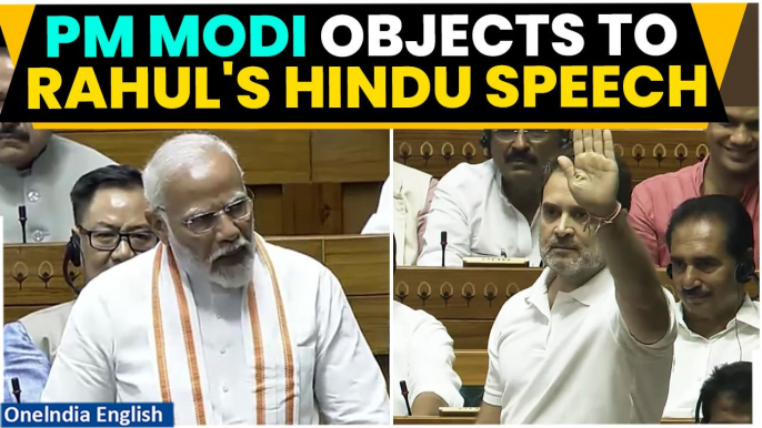 Rahul Gandhi Tells PM Modi: Aap Hindu ho hi nahi…" | Rahul Gandhi's Speech Rocks Lok Sabha | Watch