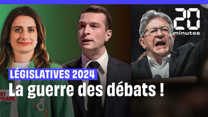 Législatives 2024 : Bardella veut un débat avec Mélenchon qui refuse, Marine Tondelier l'interpelle