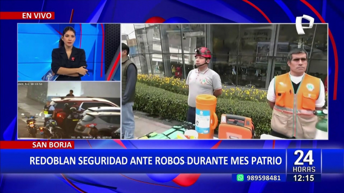 San Borja refuerza seguridad para prevenir robos durante Fiestas Patrias