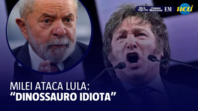 Milei volta a atacar Lula, chamando-o de 'dinossauro idiota'