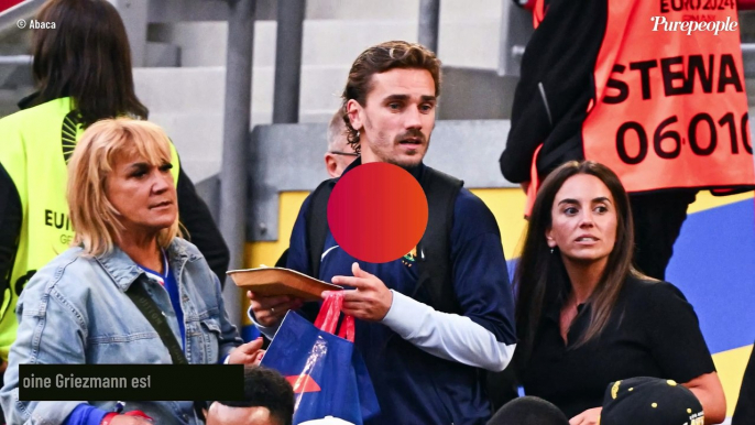 Antoine Griezmann amoureux fou d'Erika, soutien des Bleus jusqu'aux petits détails : tendre baiser dans les tribunes