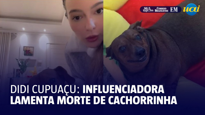 Influenciadora viraliza ao contar sobre morte de sua cachorrinha