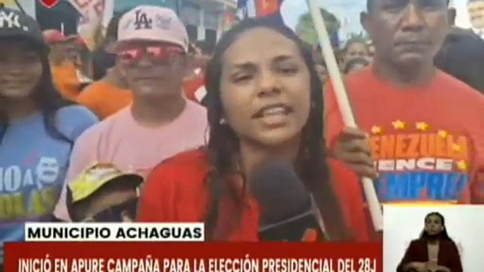 Apure | Habitantes del mcpio. Achaguas manifiestan su apoyo al candidato presidencial Nicolás Maduro