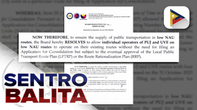 DOTr, may paglilinaw hinggil sa pagpayag na bumiyahe ang unconsolidated jeepneys at UV Express sa mga rutang mababa ang bilang ng consolidated PUVs