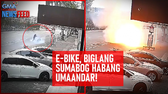 E-bike, biglang sumabog habang umaandar! | GMA Integrated Newsfeed