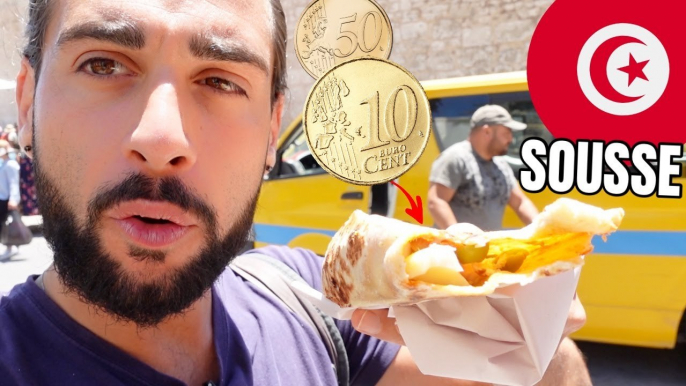 JE TESTE LA MEILLEURE CREPE DE TUNISIE A SOUSSE !! 0,60 €