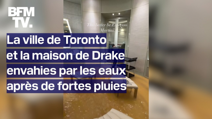 La ville de Toronto envahie par les eaux après des pluies torrentielles et la maison du rappeur Drake en a fait les frais