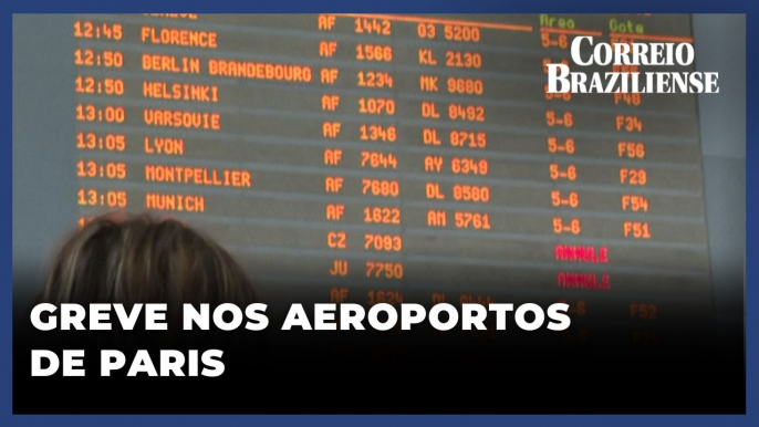 SINDICATOS CONVOCAM GREVE NOS AEROPORTOS DE PARIS ÀS VÉSPERAS DOS JOGOS OLÍMPICOS