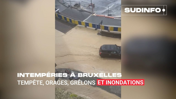 Tempête, orages, grêlons et inondations à Bruxelles