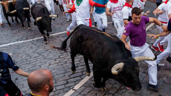 San Fermín 2024: mejores momentos del cuarto encierro