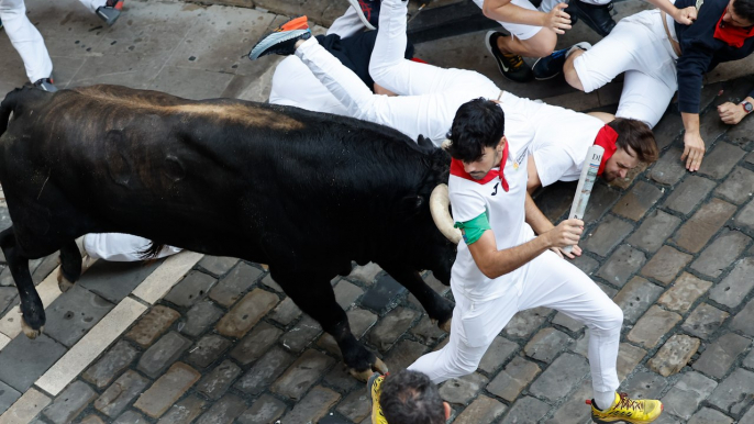 San Fermín 2024: mejores momentos del quinto encierro