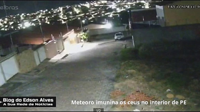 Meteoro ilumina os céus no interior de PE