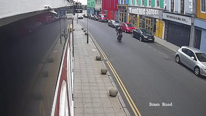 Biker crashes in Folkestone after wheelie goes wrong