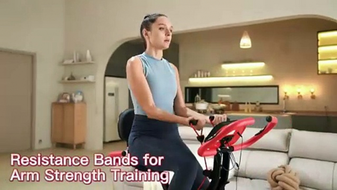 Folding Exercise Bike with Adjustable Resistance