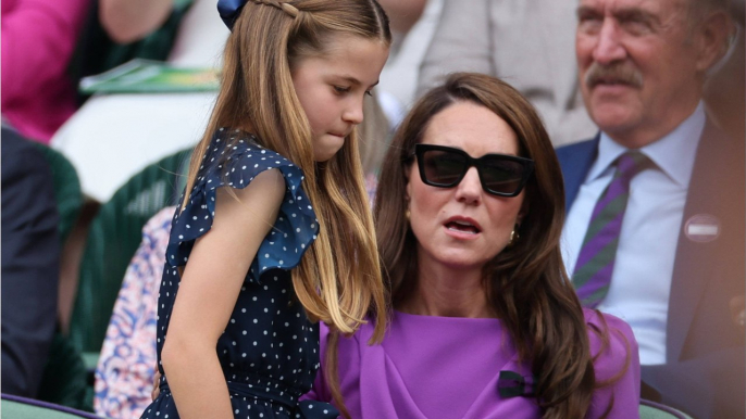 Voici - Kate Middleton à Wimbledon : la princesse de Galles resplendissante avec sa fille Charlotte et sa sœur Pippa