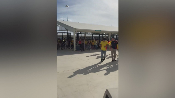 Chaos at Hard Rock Stadium as Colombian fans breach the gates at the Copa América final