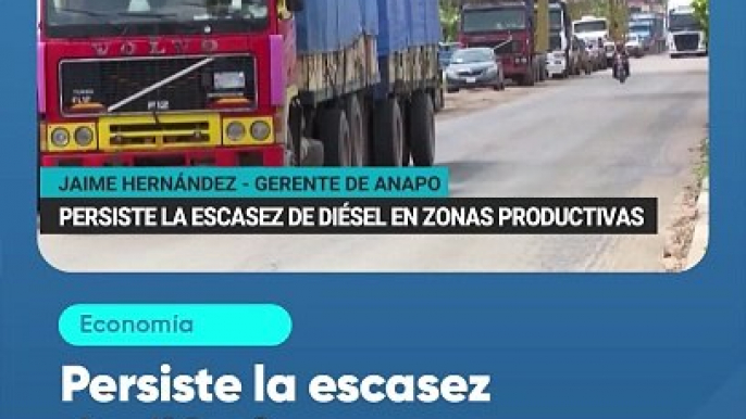 Persiste la escasez de diésel en zonas productivas