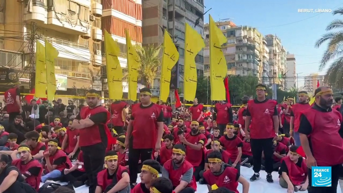 Los musulmanes chiitas en Líbano conmemoran la muerte del nieto de Mahoma