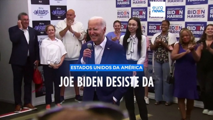 Joe Biden desiste da corrida à Casa Branca  e apoia a Vice-Presidente Kamala Harris