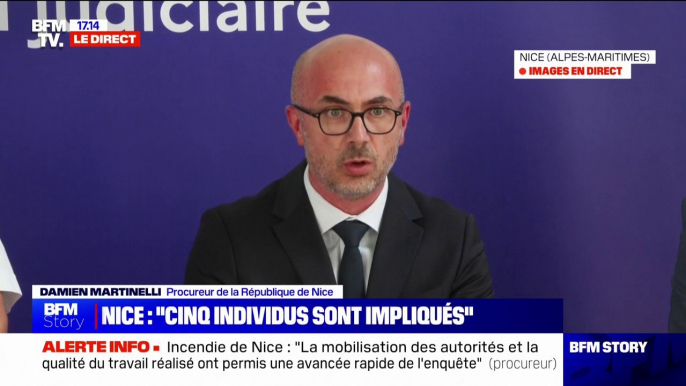 Incendie de Nice: "La piste de faits intervenant dans le cadre d'un conflit sur fond de trafic de stupéfiants se confirme", détaille le procureur de la République