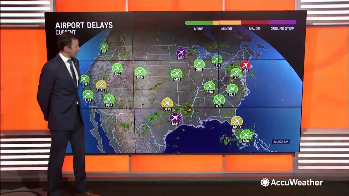 Thunderstorms expected to cause significant travel delays this Tuesday