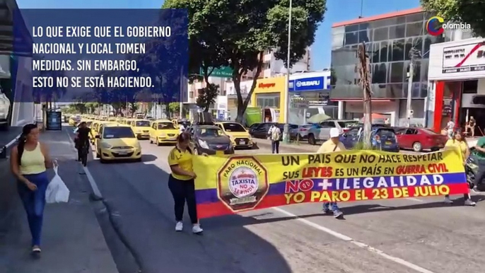 Paro nacional de taxistas: Estos son los puntos de concentración el 23 de julio en Bogotá