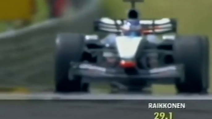 F1 – Kimi Räikkönen (McLaren Mercedes V10) lap in pre-qualifying – Austria 2003