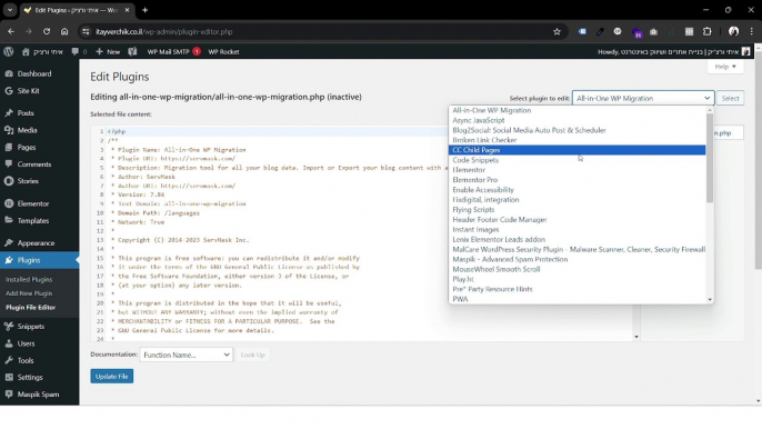 How To Update The Code In Wordpress Plugins On Your Website: Itay Verchik IVBS SEO / PPC