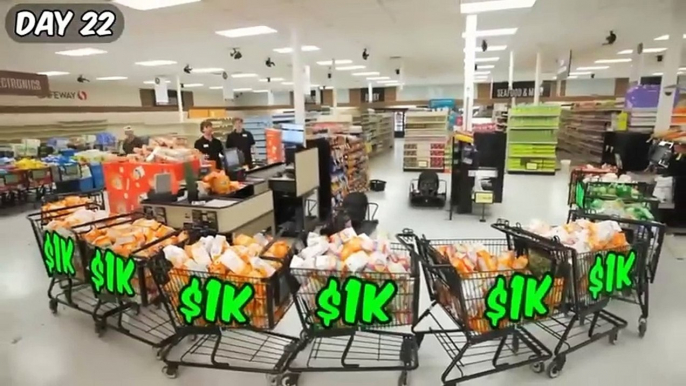 $10,000 Every Day You Survive in a grocery store ! @MrBeast HIndi !_HIGH