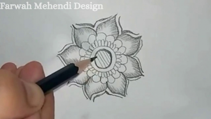 Simple Big Flower Mehandi Design full Hand Back Side l Easy Latest Mehndi Designs  flower Design