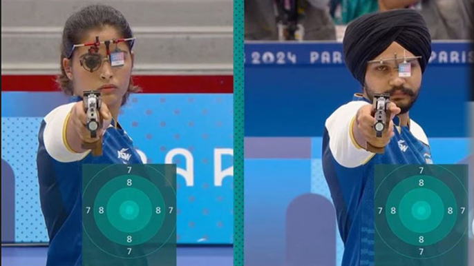 Paris Olympics 2024: Manu Bhaker and Sarabjot Singh Win Bronze In 10m Air Pistol Mixed Team Shooting