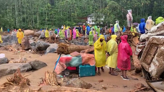 Rescue efforts underway as at least 93 dead in India landslides