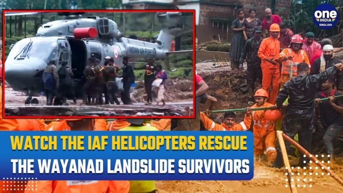 Kerala Wayanad Landslide: IAF Helicopters Join the High-Stake Rescue Operation in Tragedy-Hit State