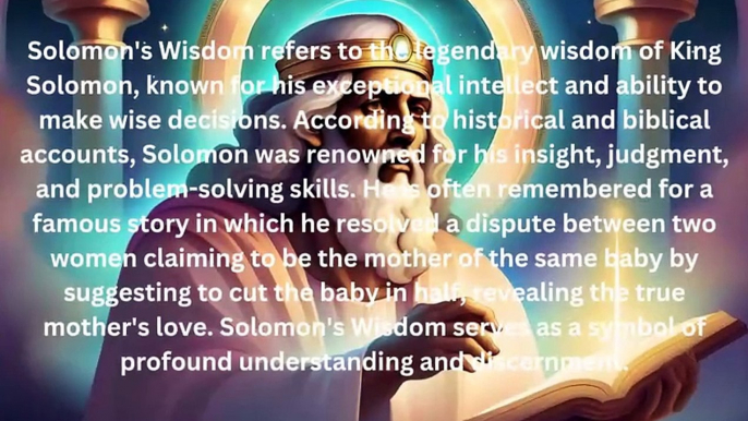 King Solomon's Wisdom